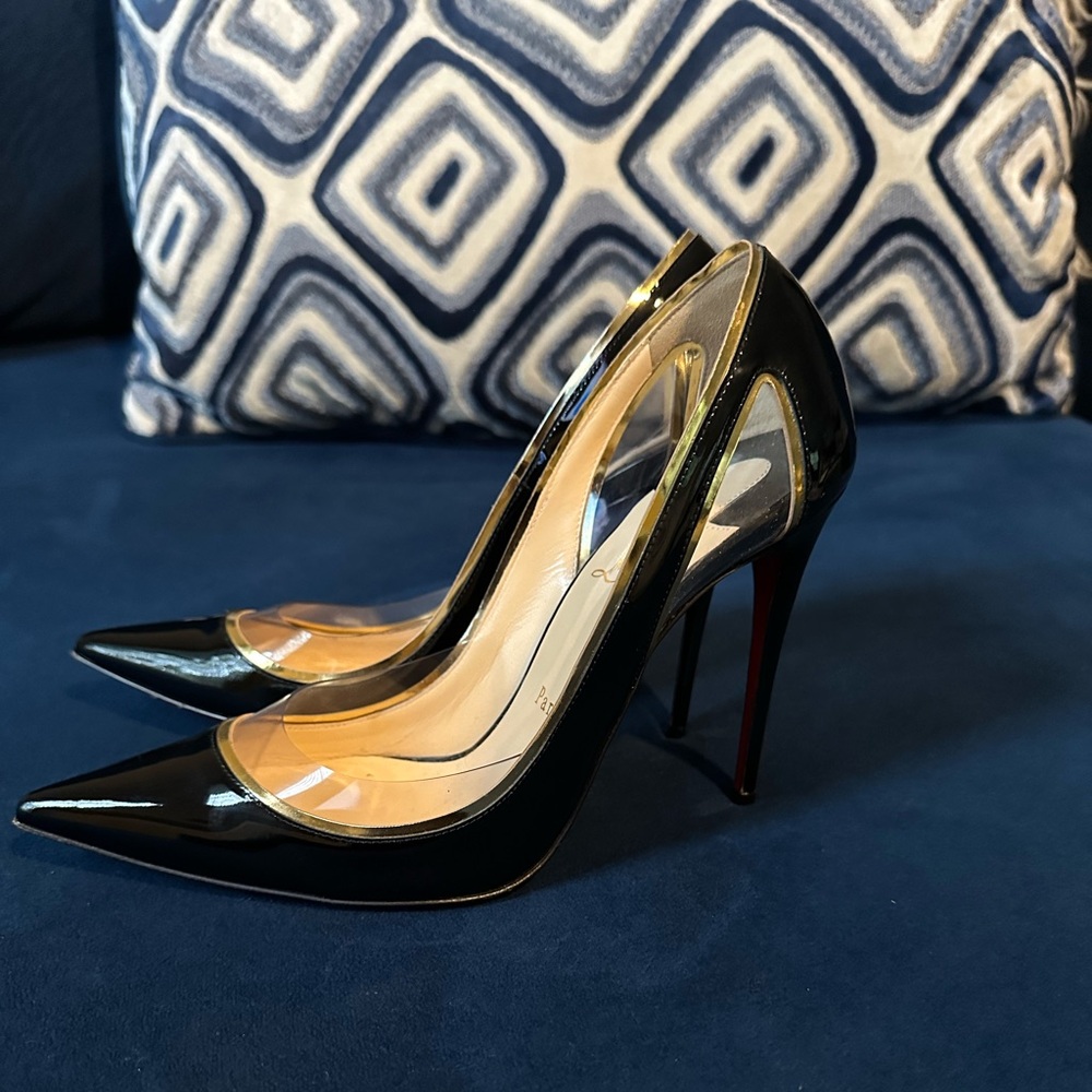 Christian Louboutin Black Patent Heels